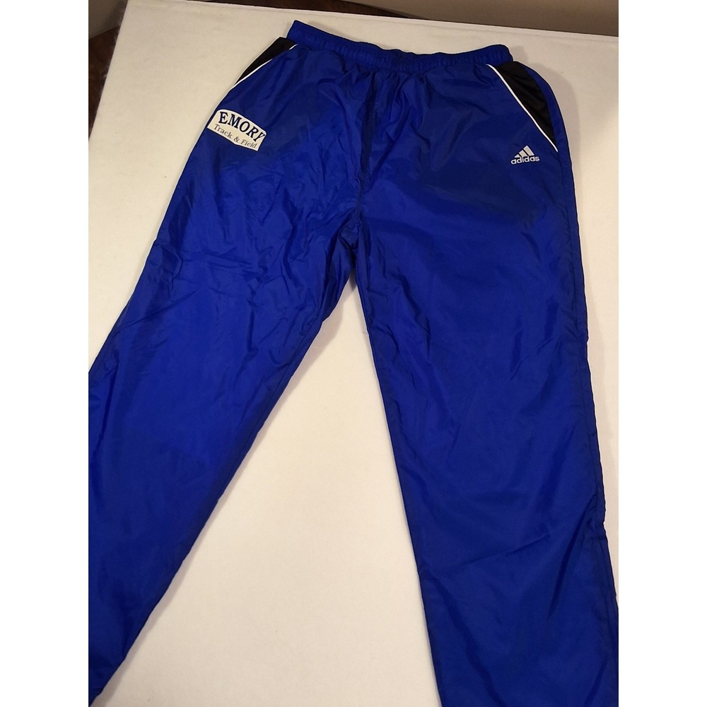 Vintage Adidas Emory University Track & Field Windbreaker Pants Size X-Large....